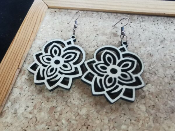 boucles d'oreilles style Floral Élégant